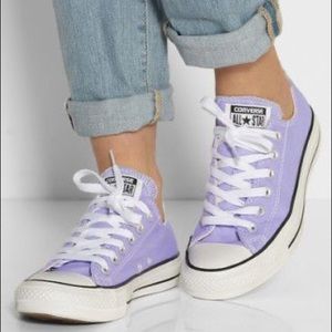 Pastel Purple Lavender Low Top Converse Chucks